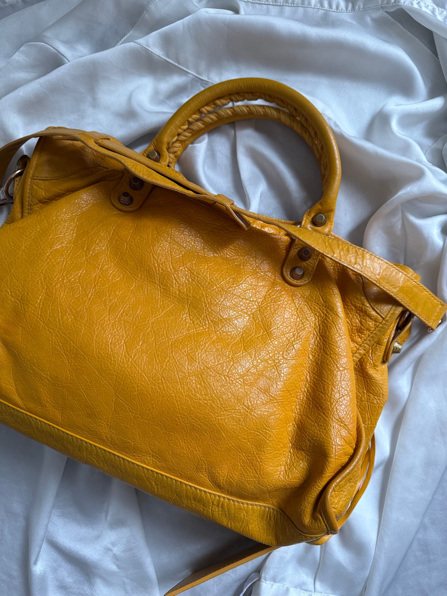 Balenciaga city giant rose gold hw mangue f/w 2012