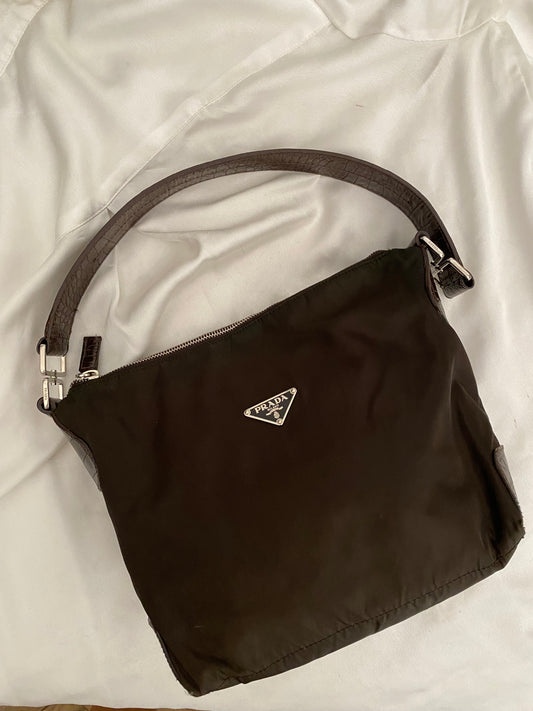Prada chocolate hobo