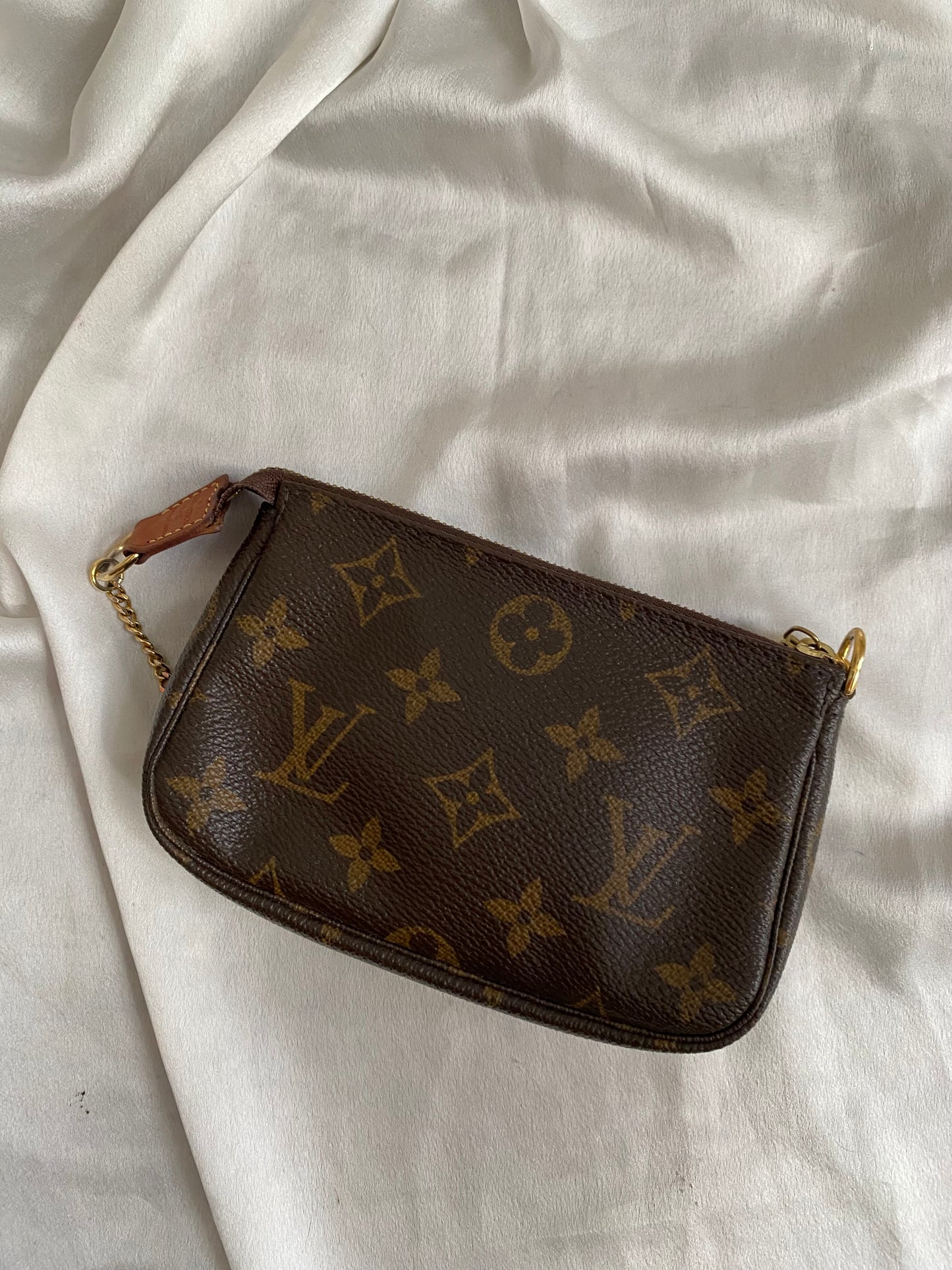 Louis Vuitton mini monogram accessory clutch bag
