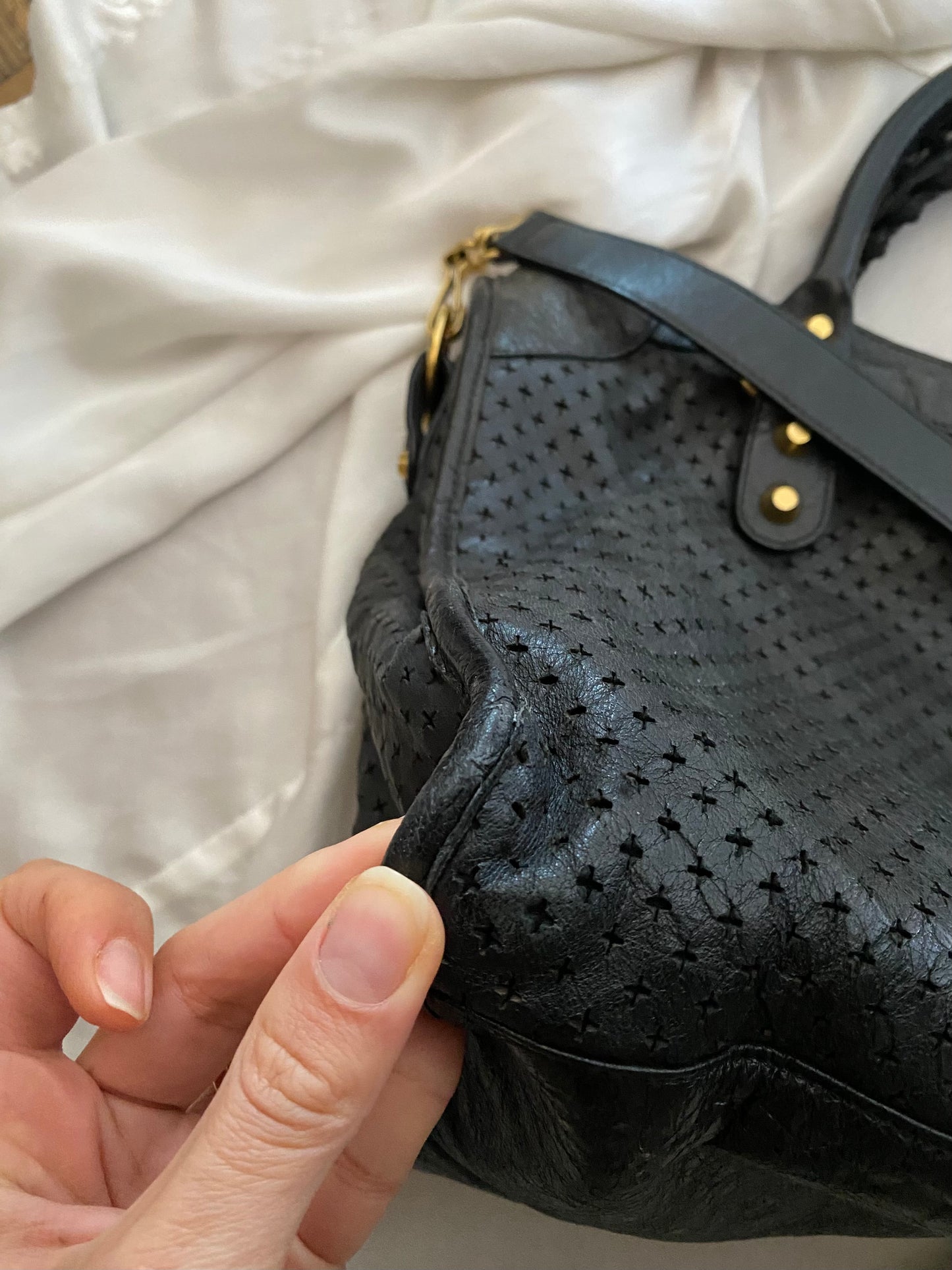 Balenciaga city perforated black 2010