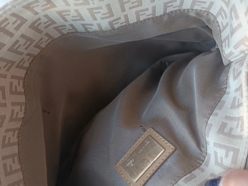 Fendi beige zucchini tote