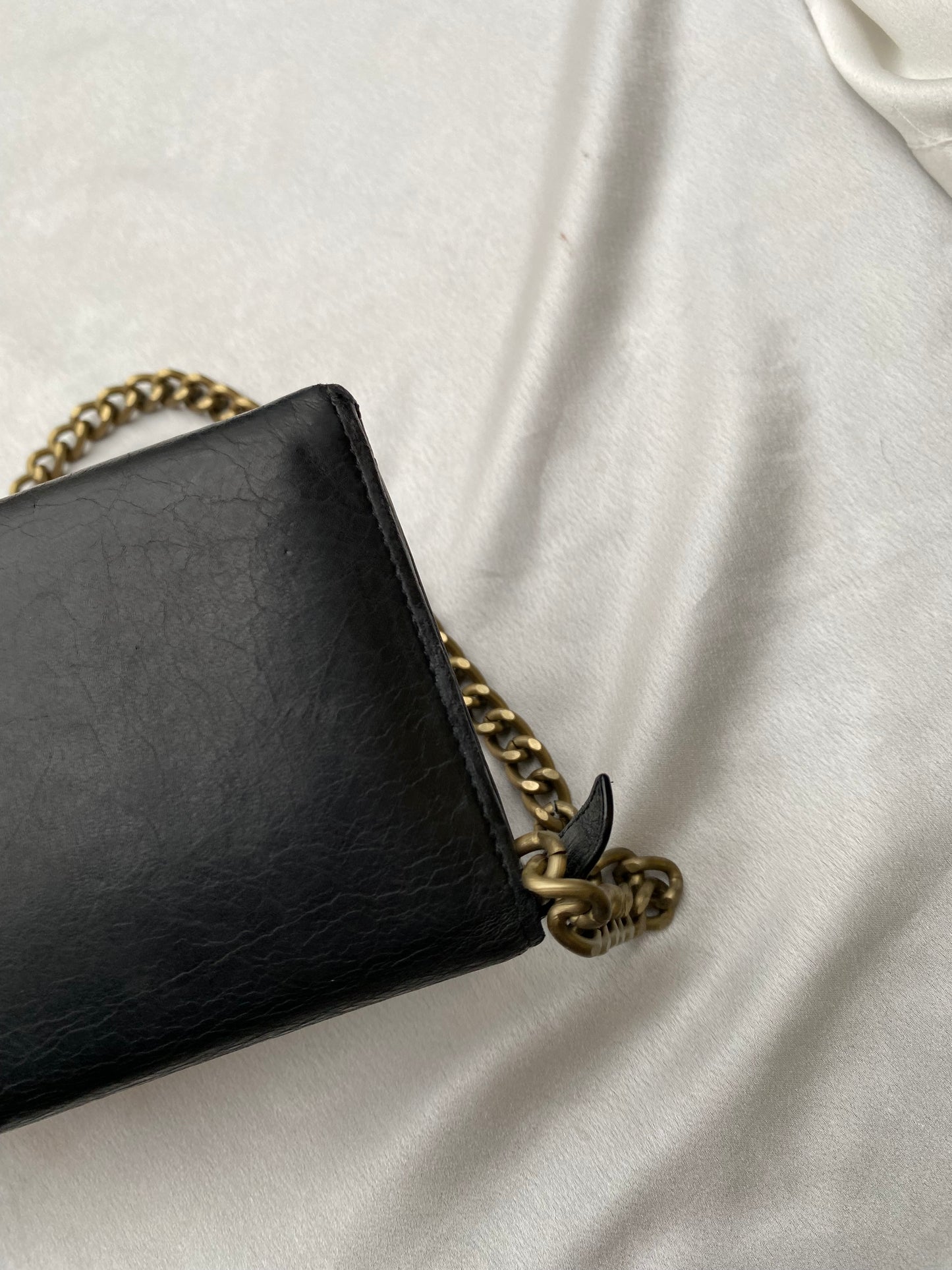 Balenciaga black clutch