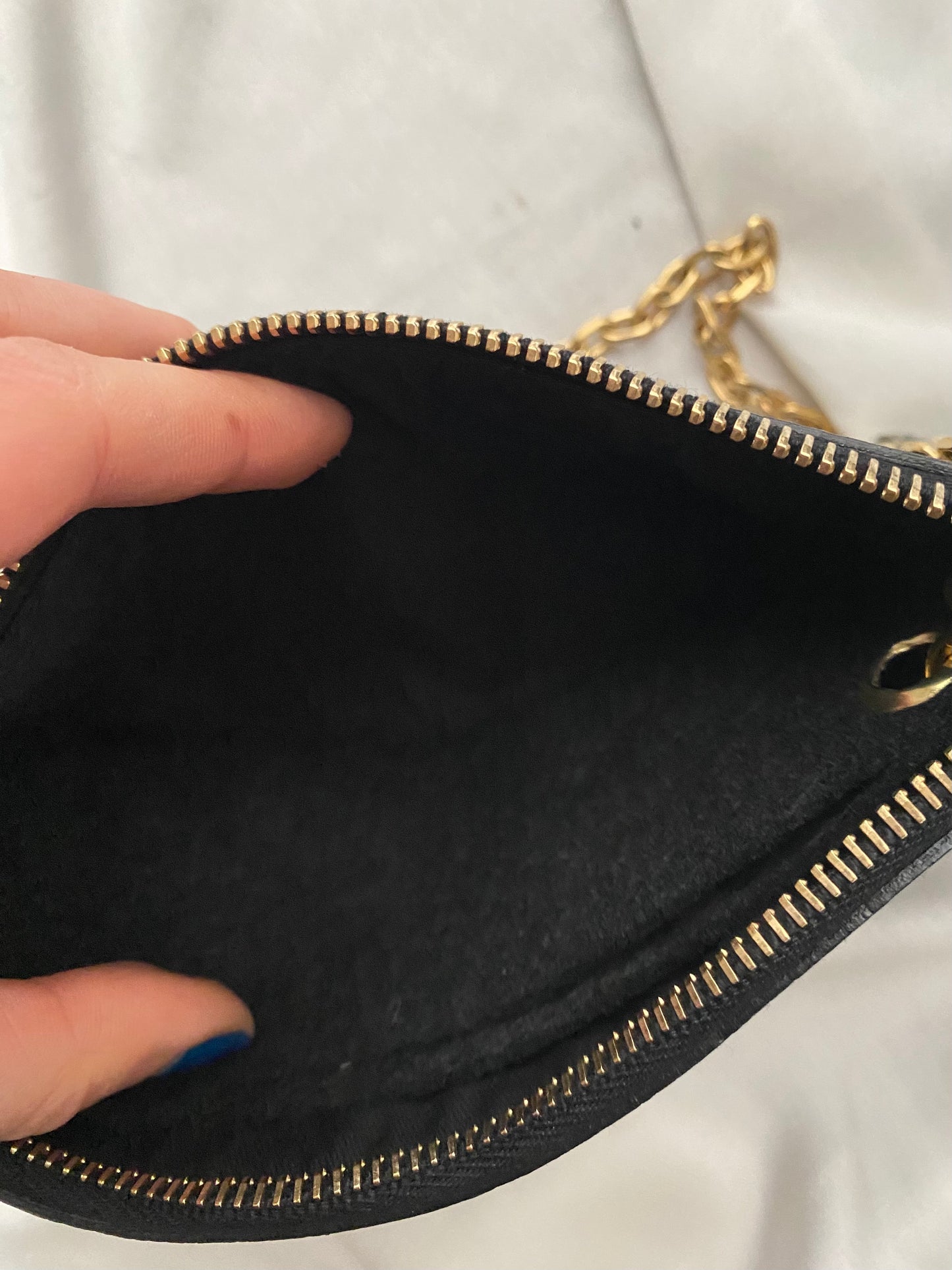 Gucci black monogram web clutch