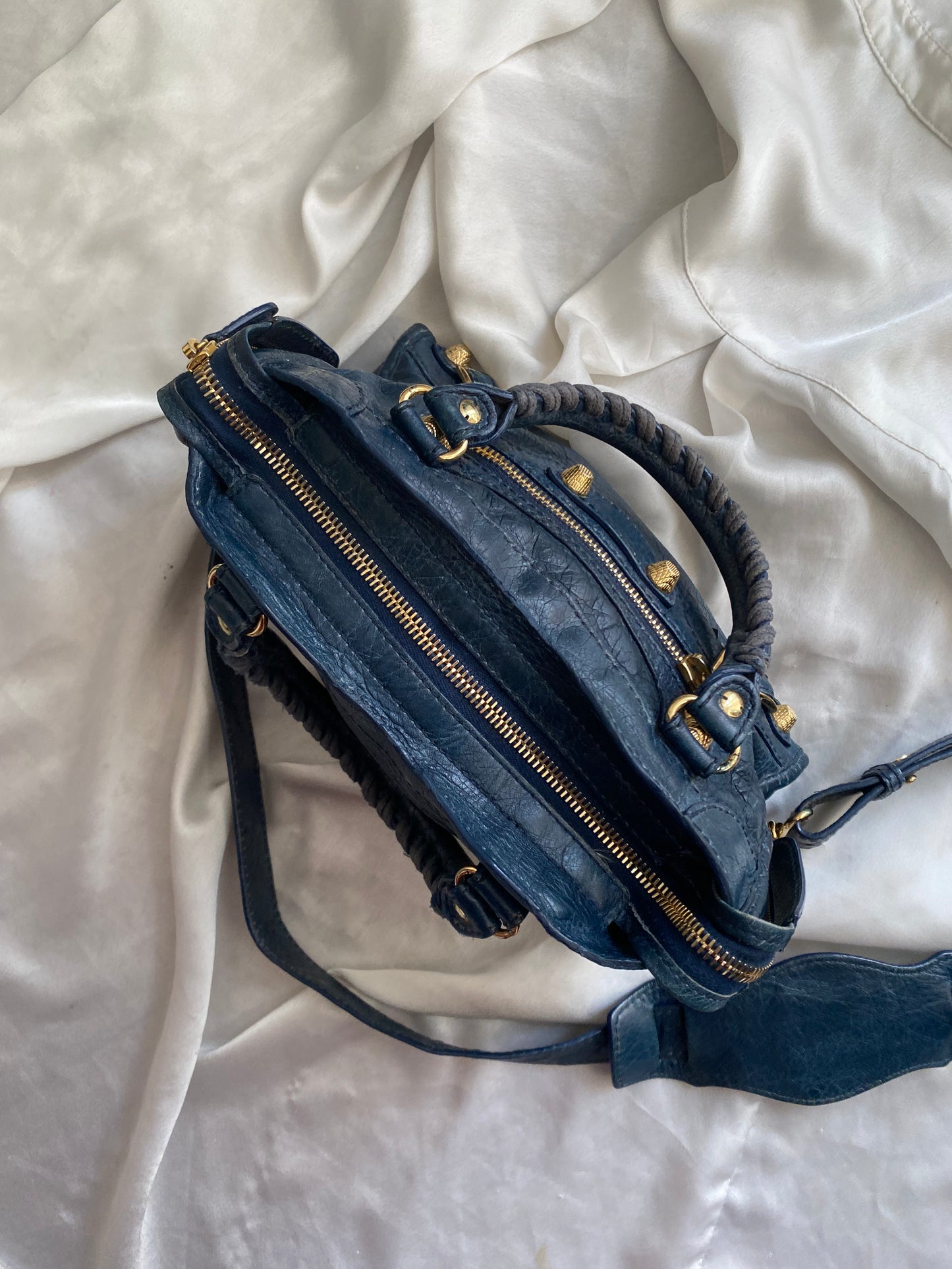 Balenciaga mini city bleu mineral s/s 2013