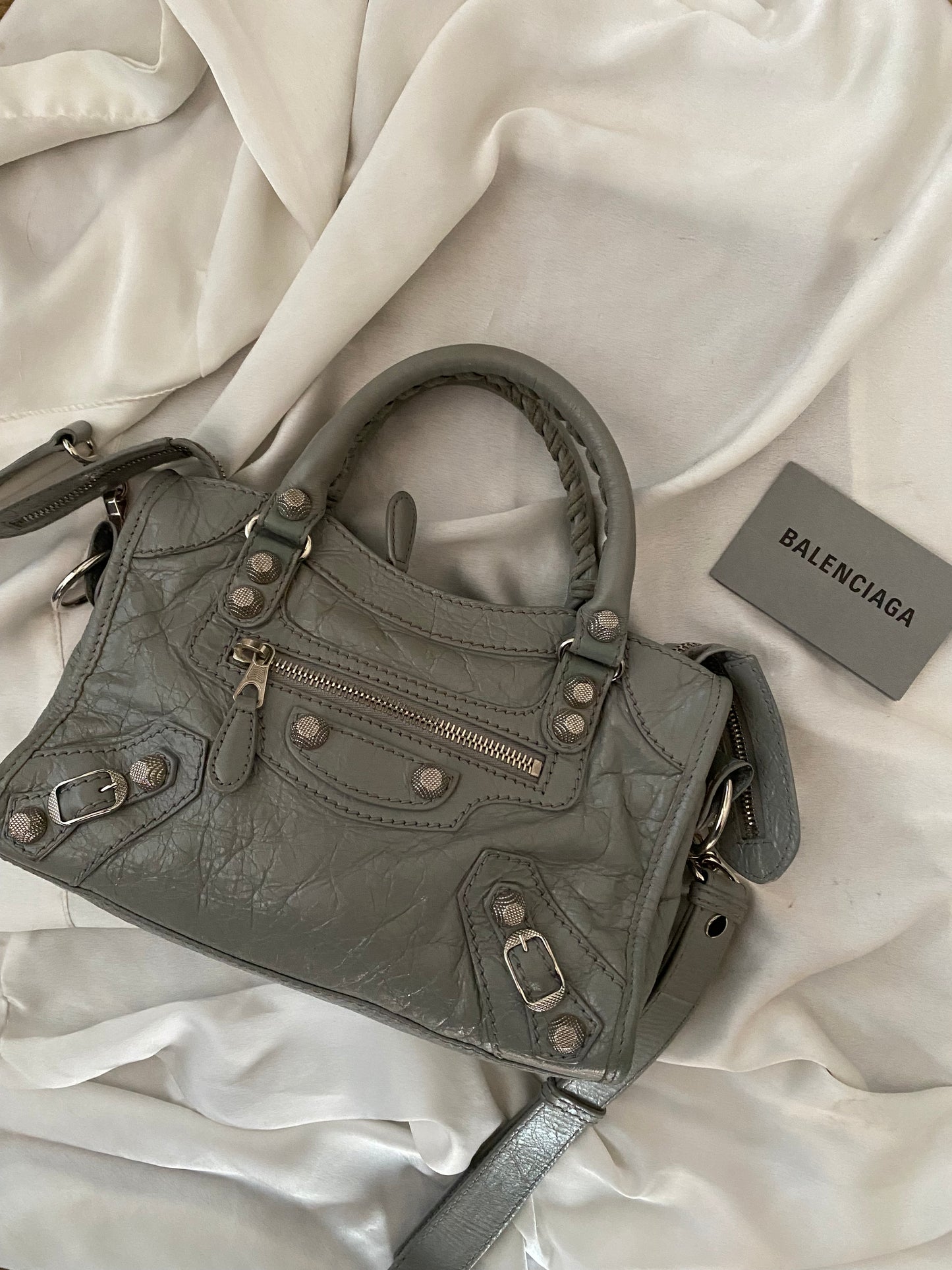 Balenciaga mini city gris s/s 2020