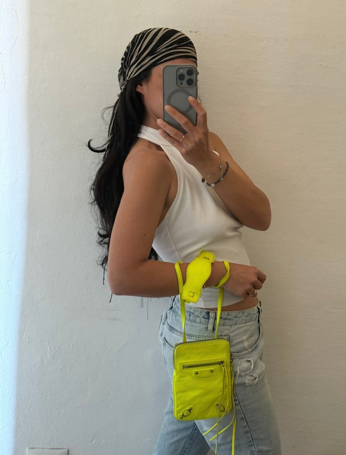 Balenciaga phone holder fw 2016 neon