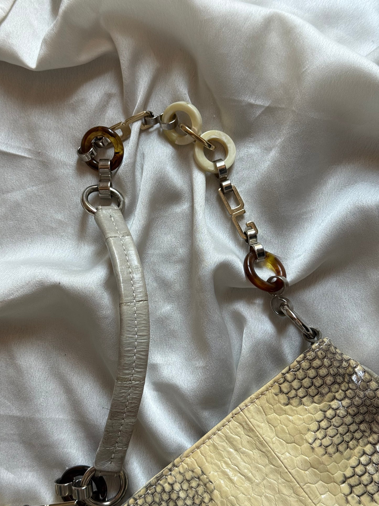 Dolce&Gabbana pochette pitone chain