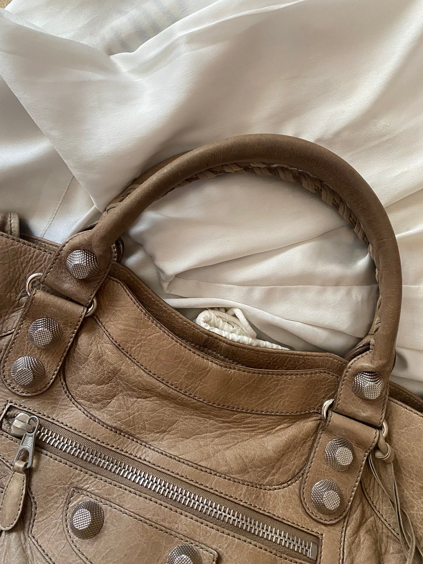 Balenciaga city seigle giant hw silver f/w 2010