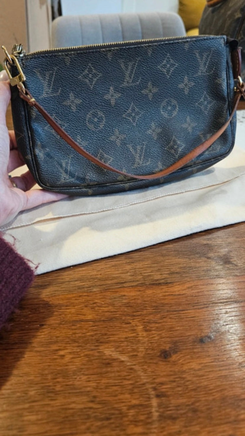 Louis Vuitton accessory clutch bag with dustbag