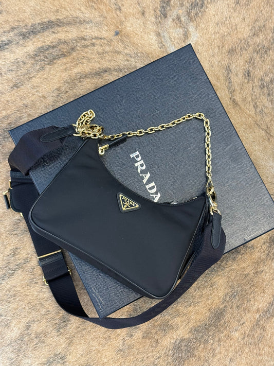 Prada re-edition 2005 robot charm black