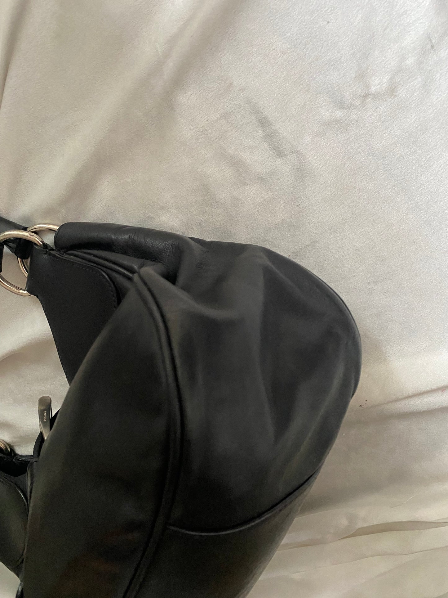 Prada Moon black leather