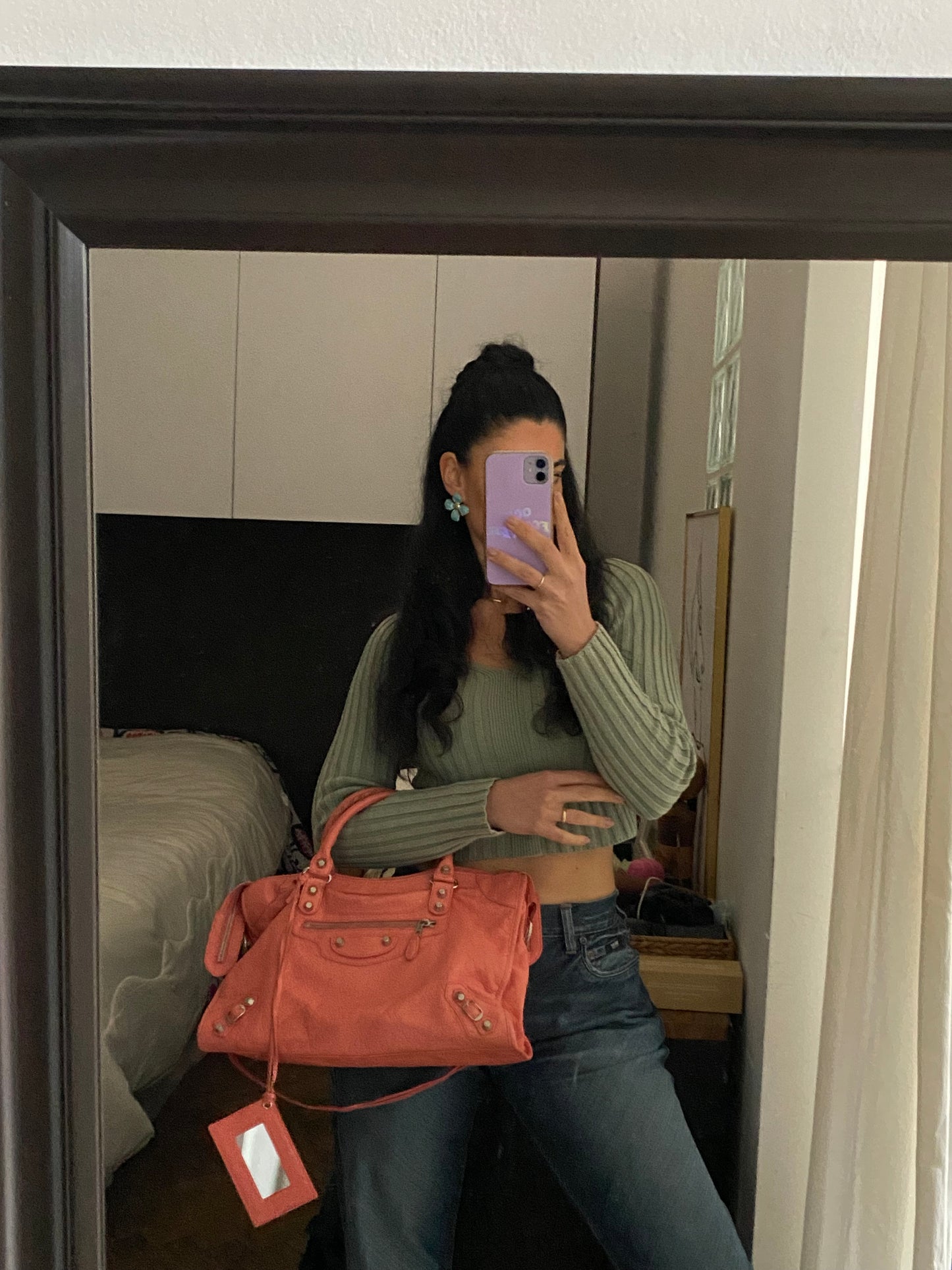 Balenciaga city rose azalea giant hw silver