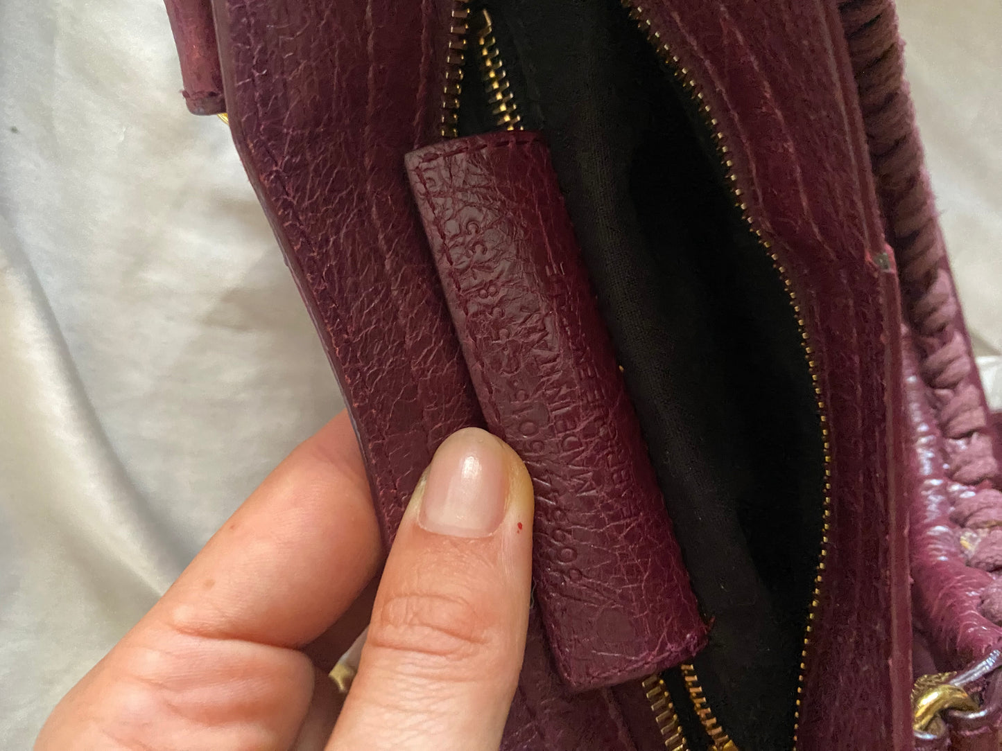 Balenciaga mini city violet prune f/w 2016