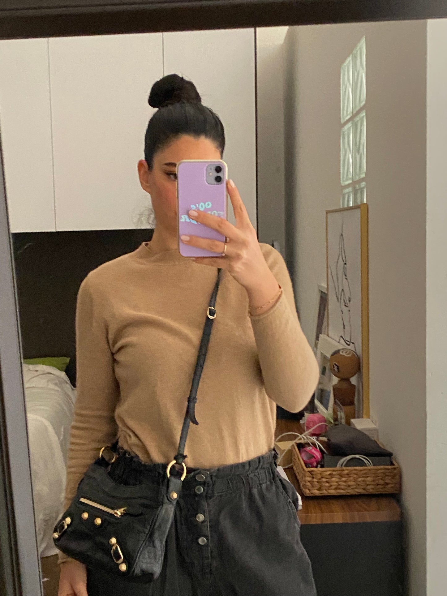 Balenciaga hip bag black