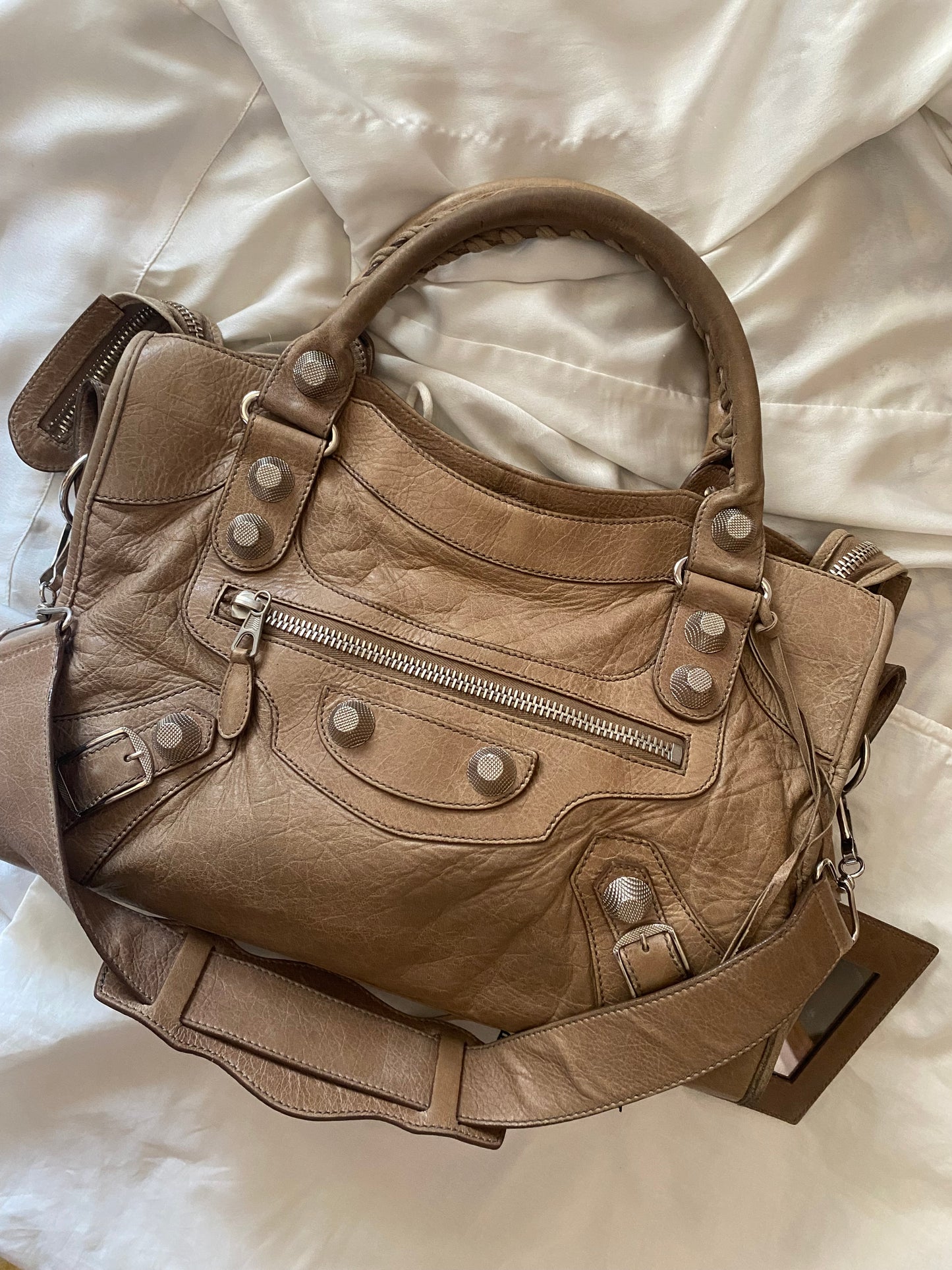 Balenciaga city seigle giant hw silver f/w 2010