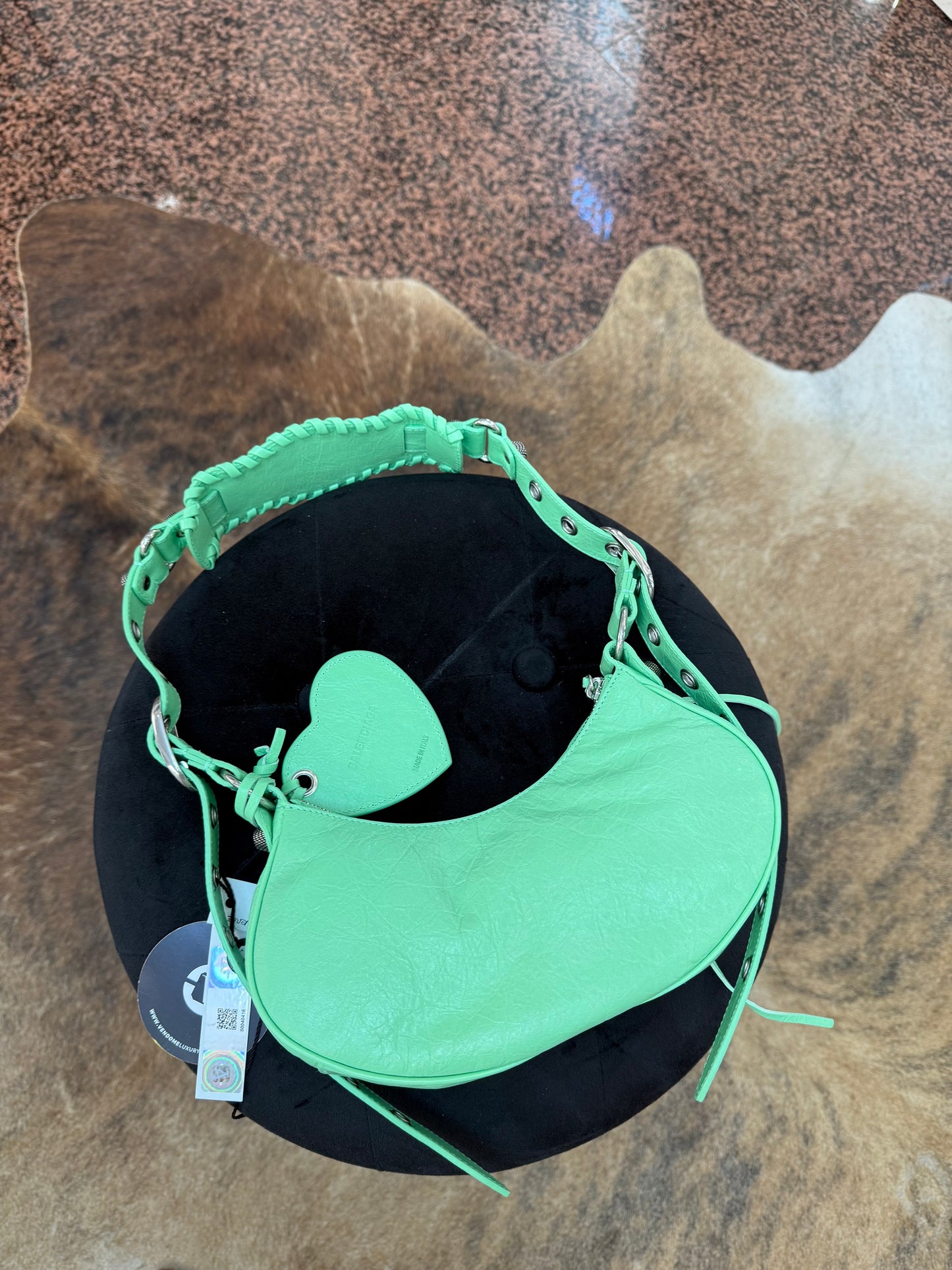 Balenciaga cagole XS verde menta