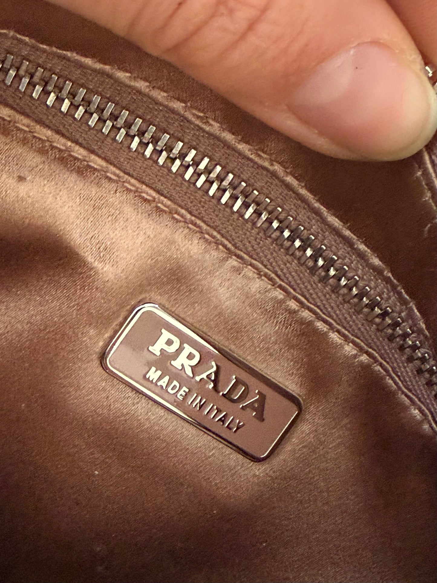 Prada hobo 2002 seta e pitone