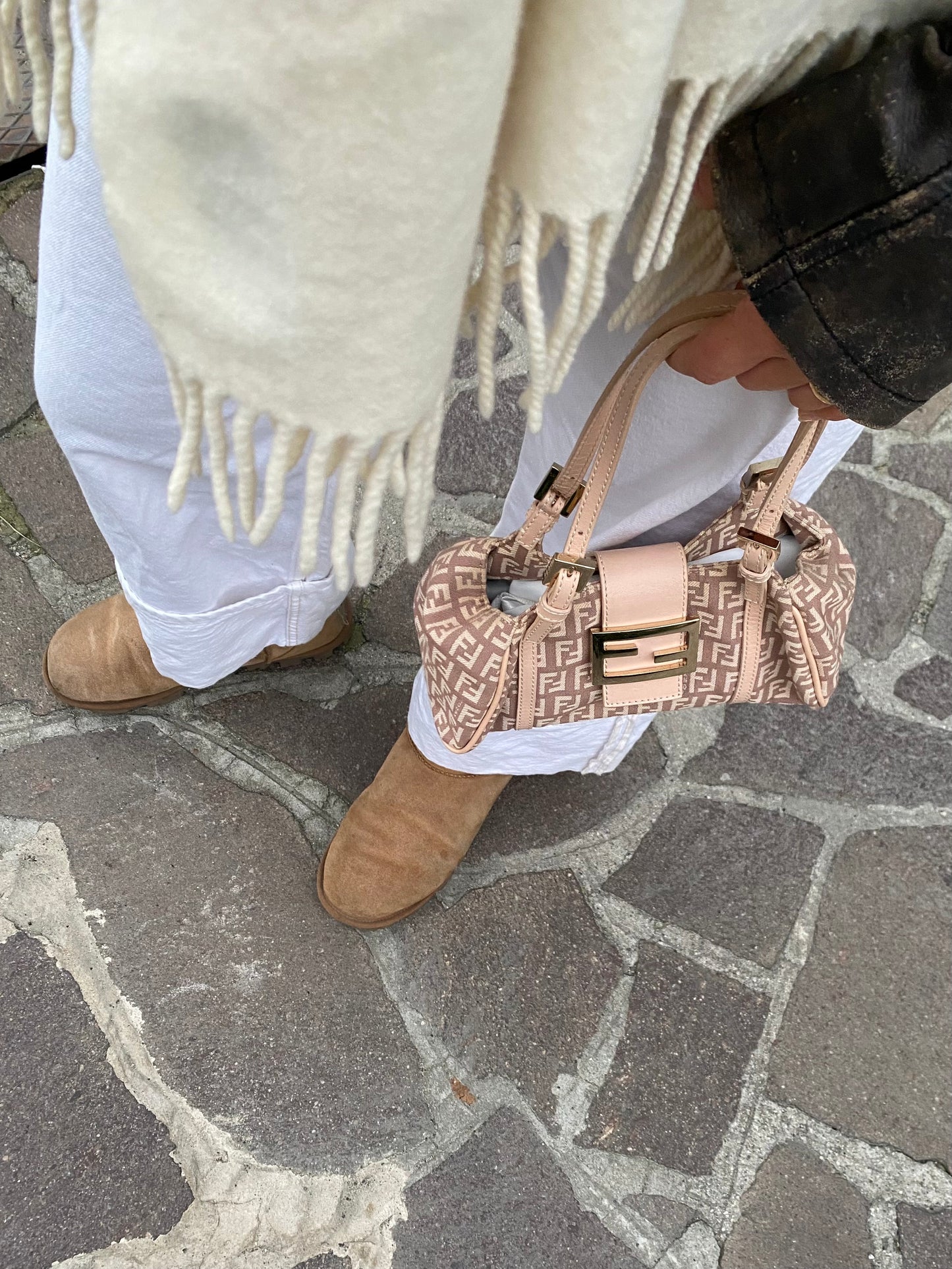 Fendi mini sporty croissant powder