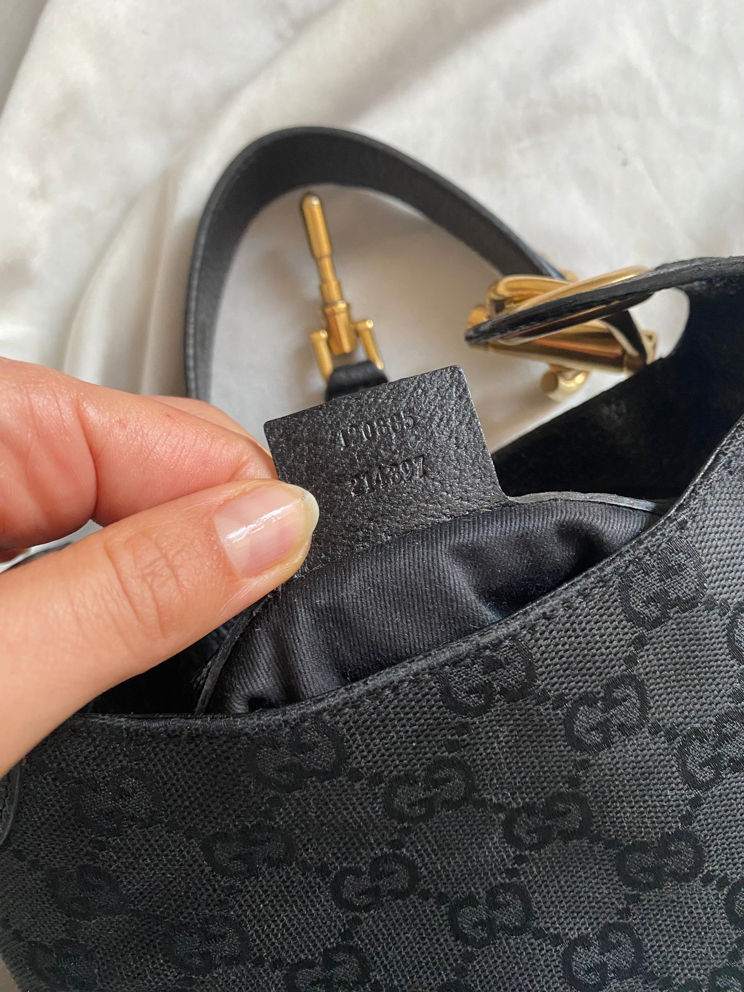 Gucci new Jackie mini era Frida Giannini black monogram