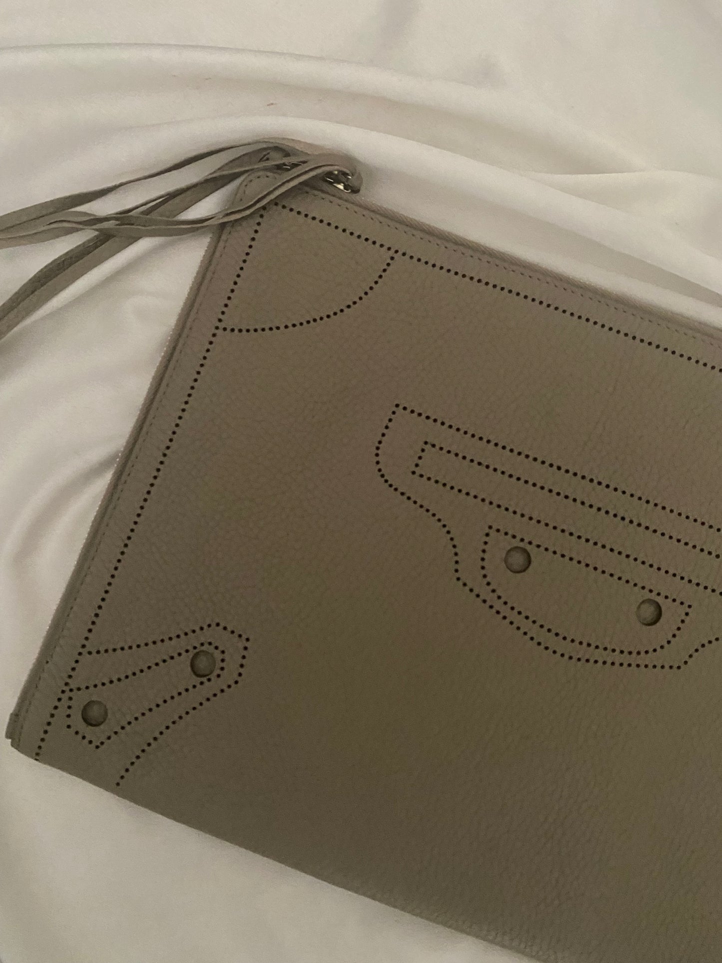 Balenciaga City blackout clutch bag