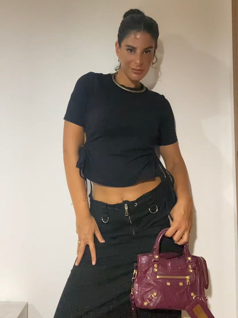 Balenciaga mini city violet prune f/w 2016