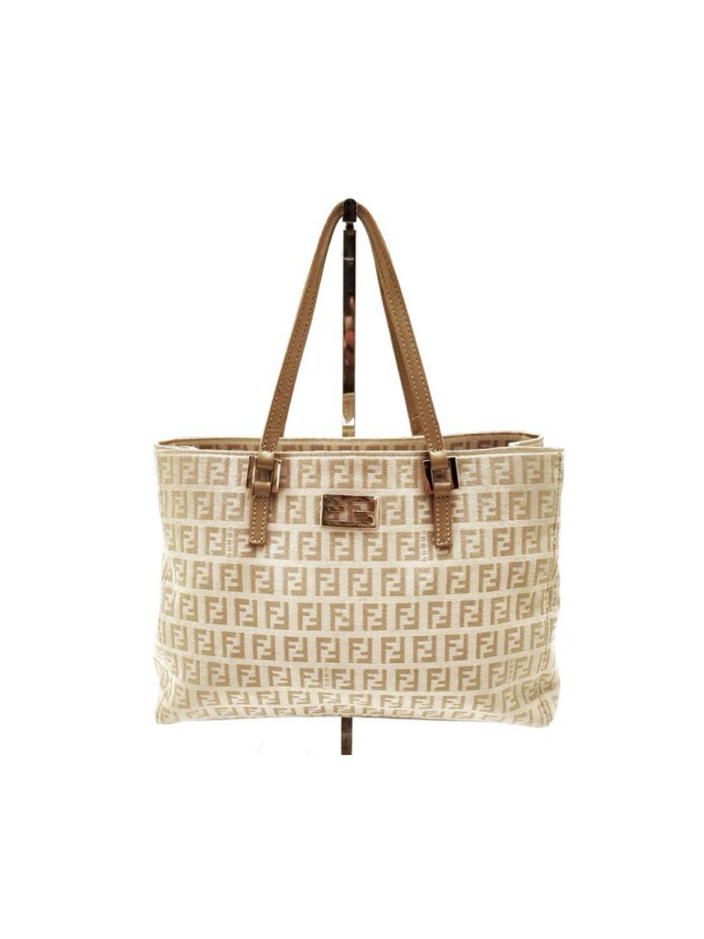 Fendi beige zucchini tote