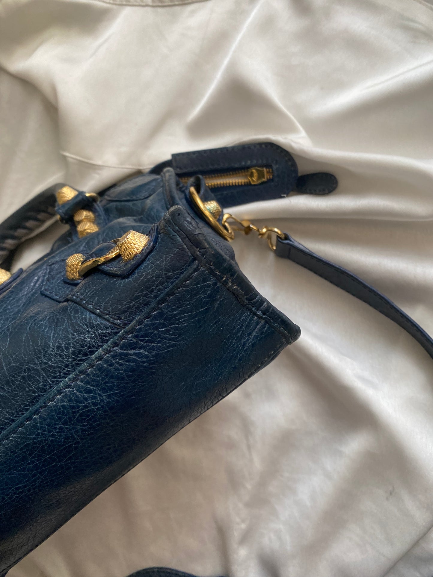 Balenciaga mini city bleu mineral s/s 2013