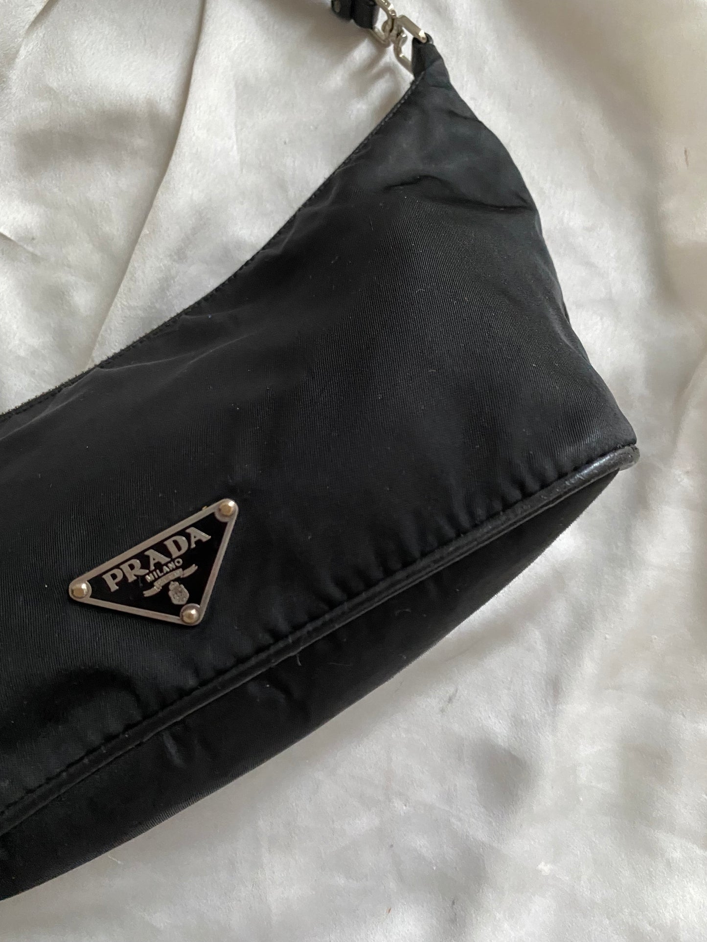 Prada spalla nylon e pelle