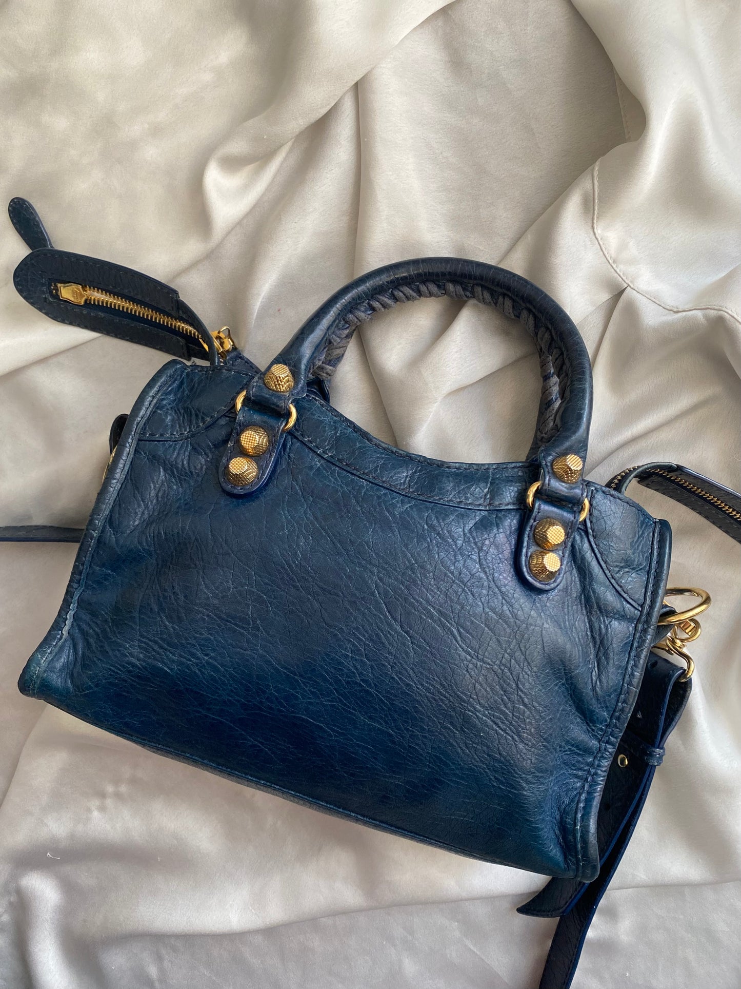 Balenciaga mini city bleu mineral s/s 2013