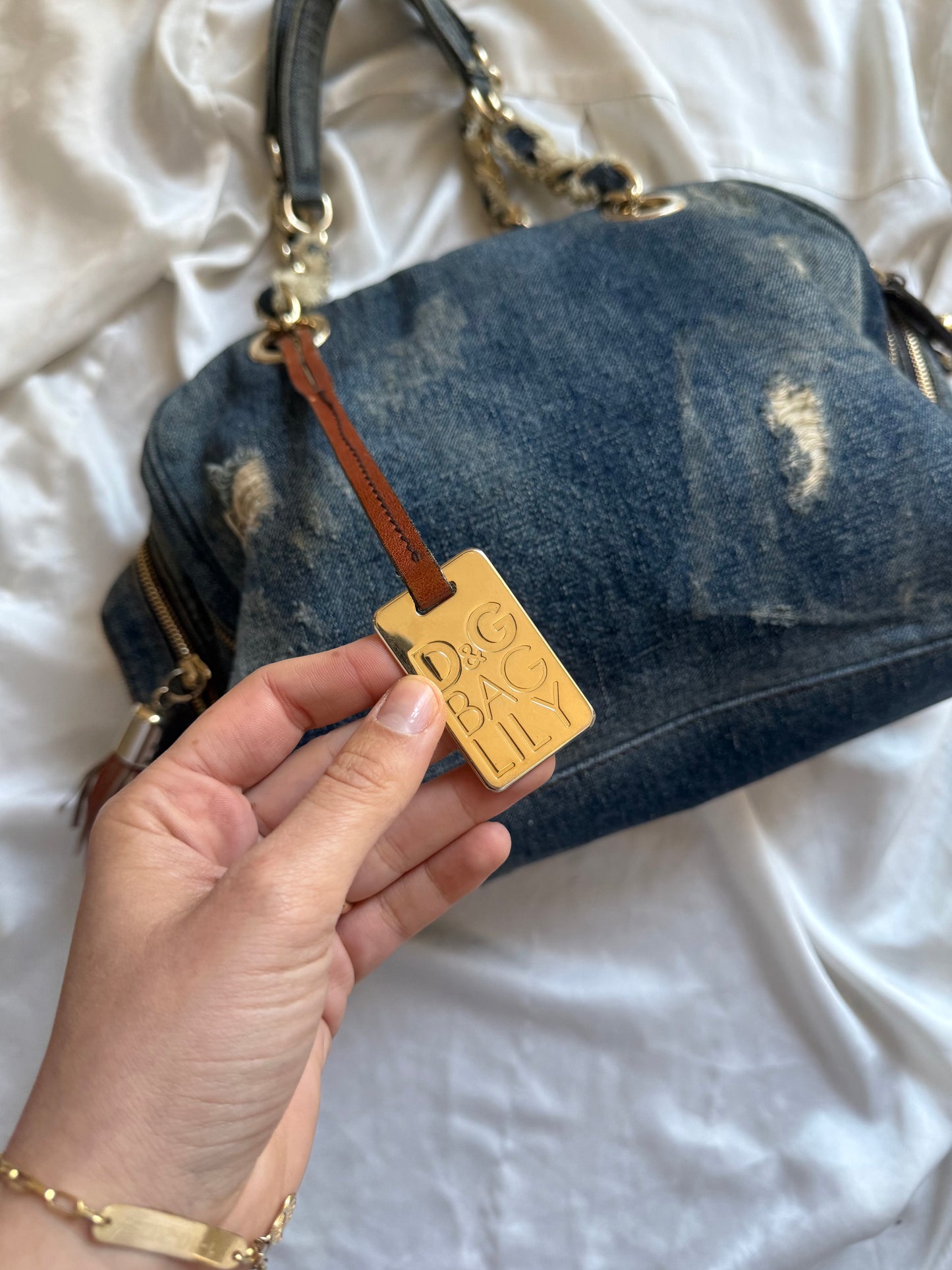 Dolce&Gabbana lily glam bag denim