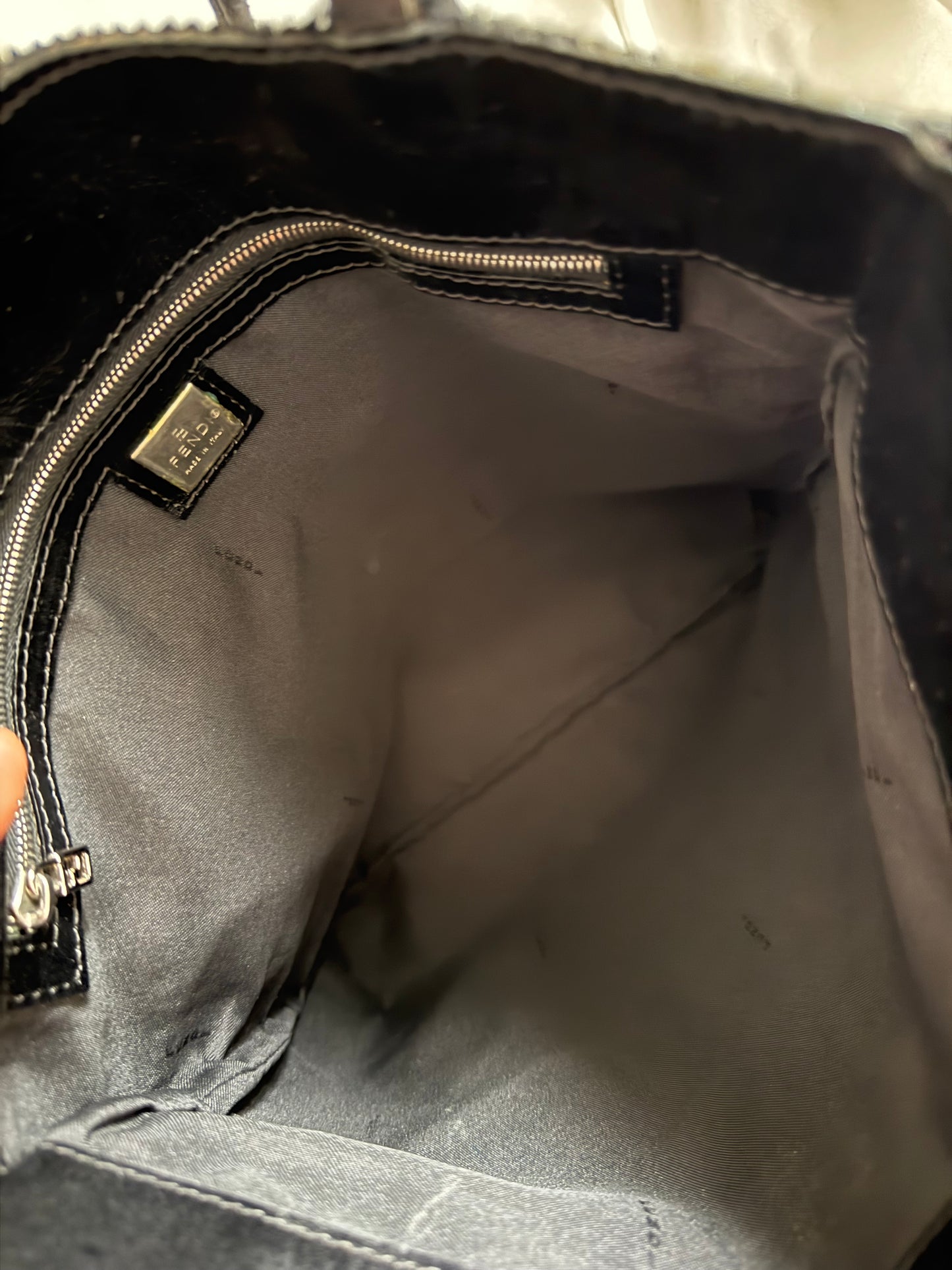 Fendi tote patchwork in vitello e cavallino