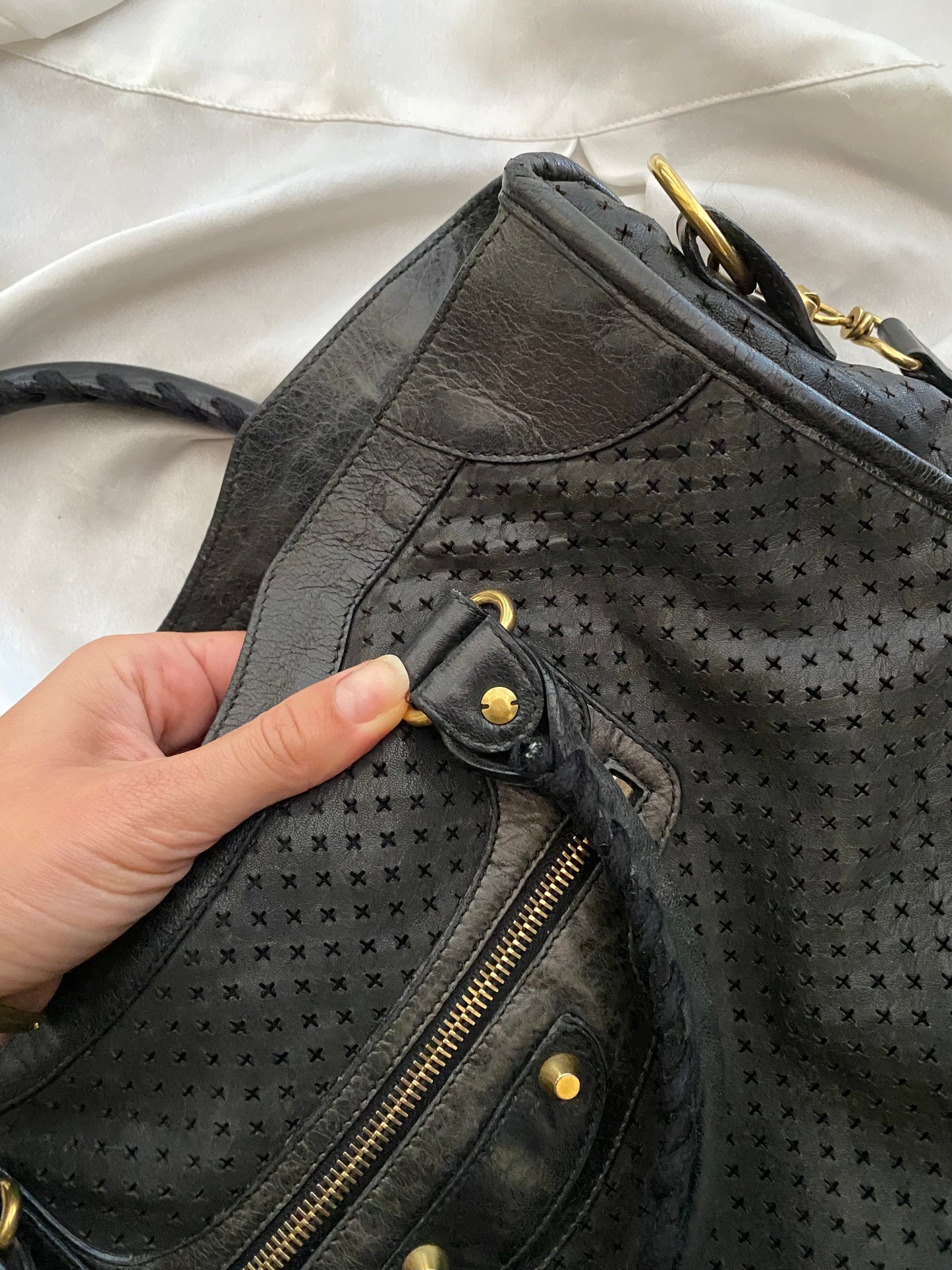 Balenciaga city perforated black 2010