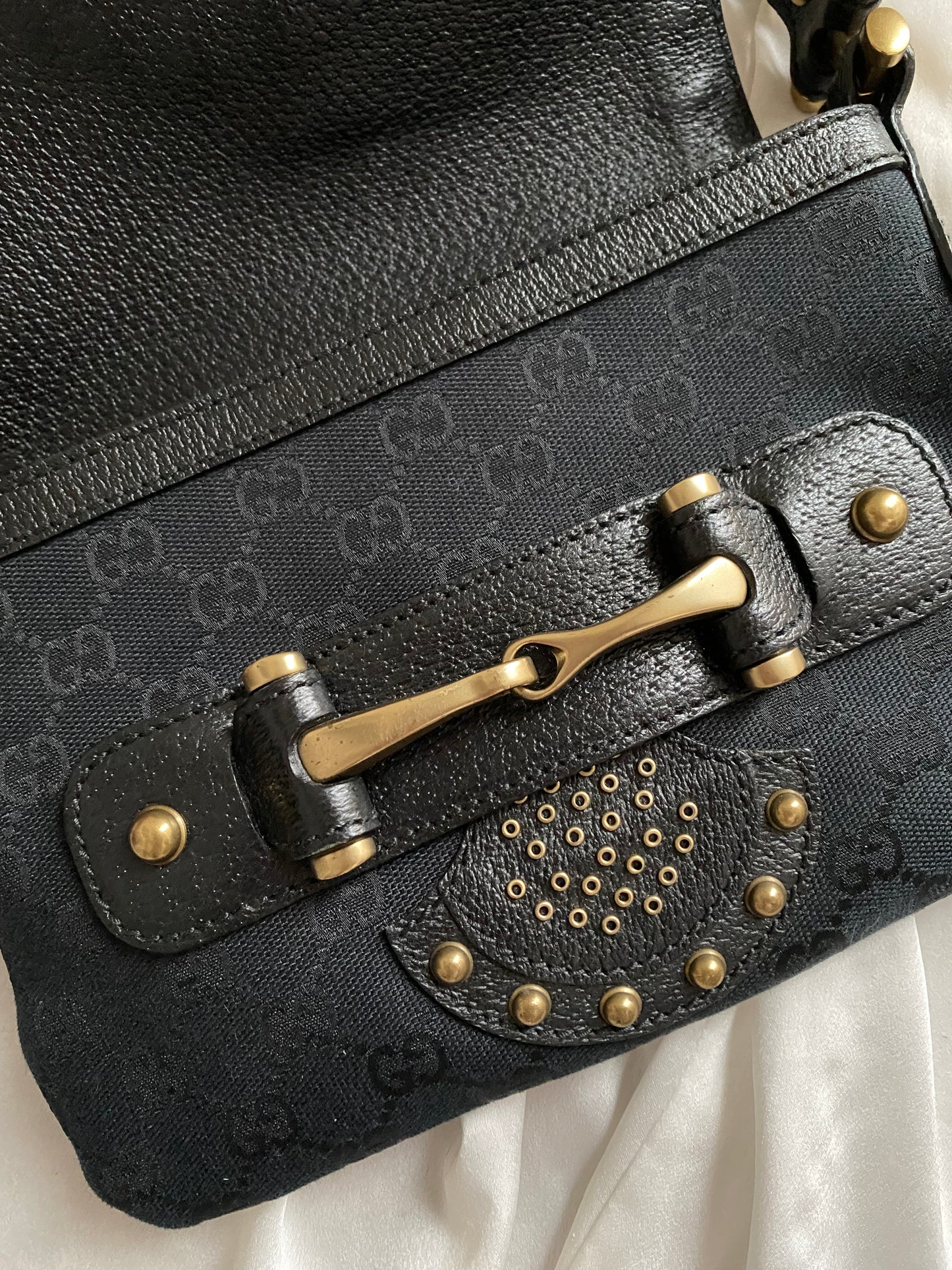 Gucci Pelham horsebit monogram nero