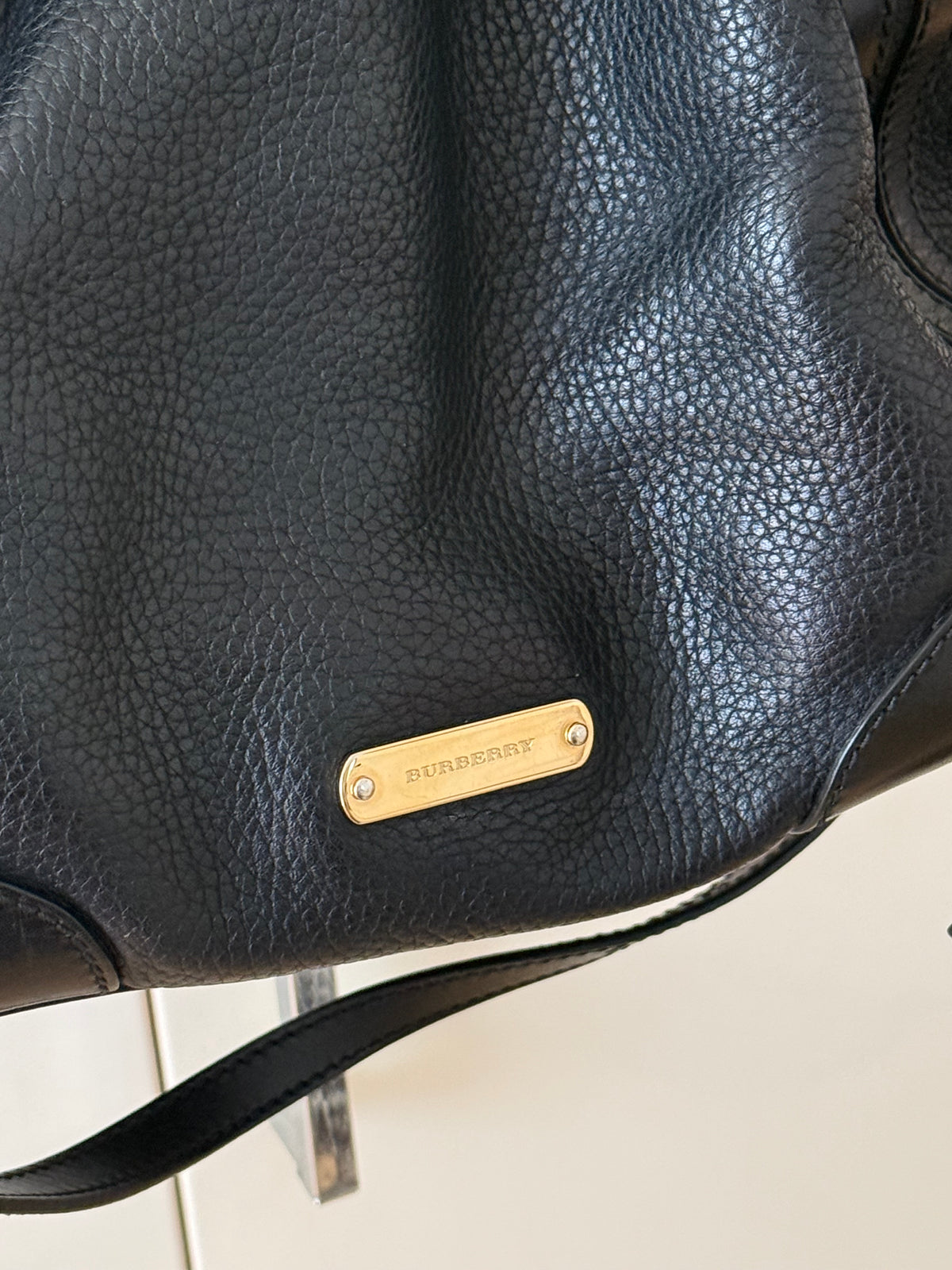 Burberry Bridle Whipstitch black