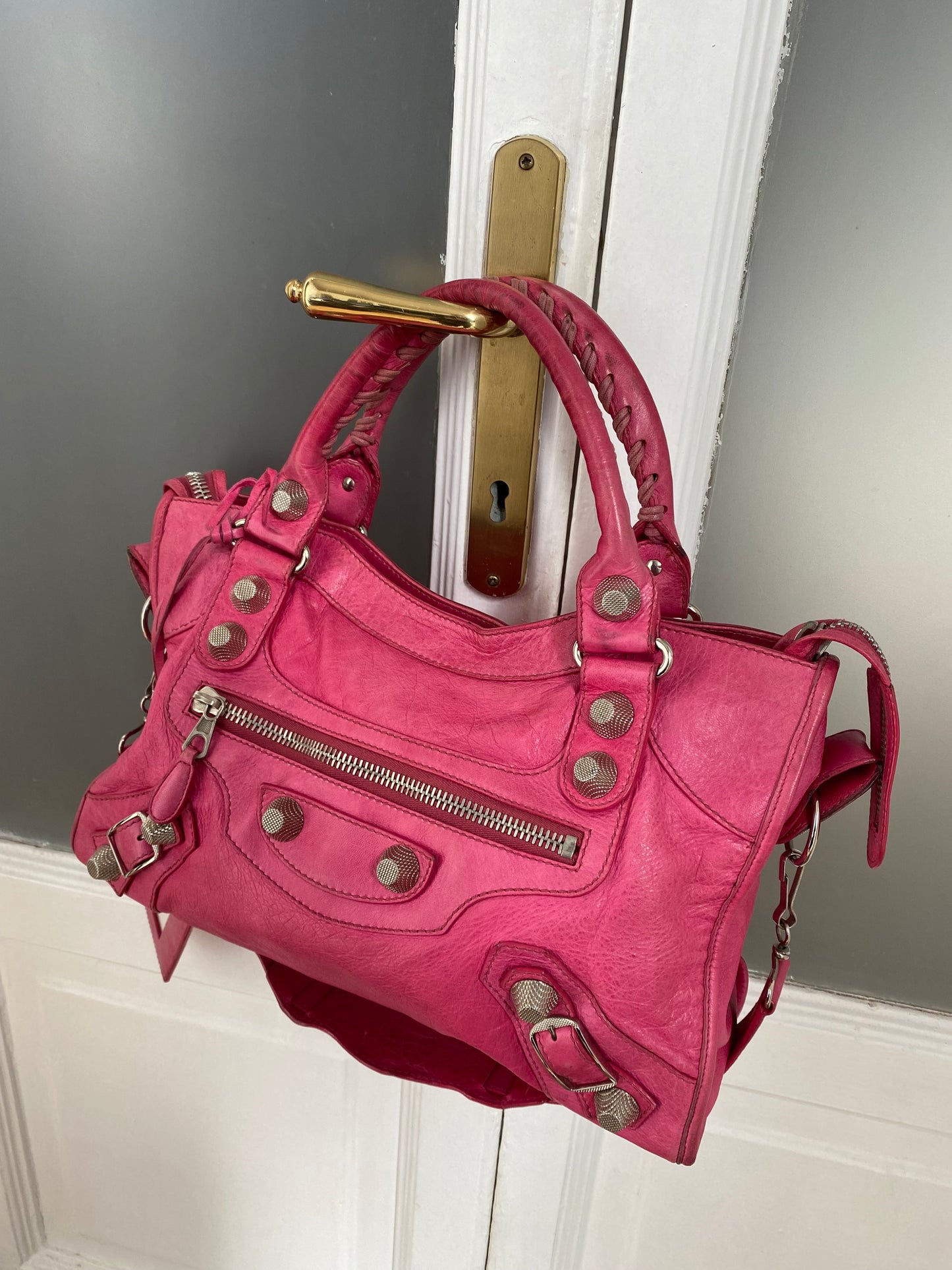 Balenciaga classic city sorbet pink