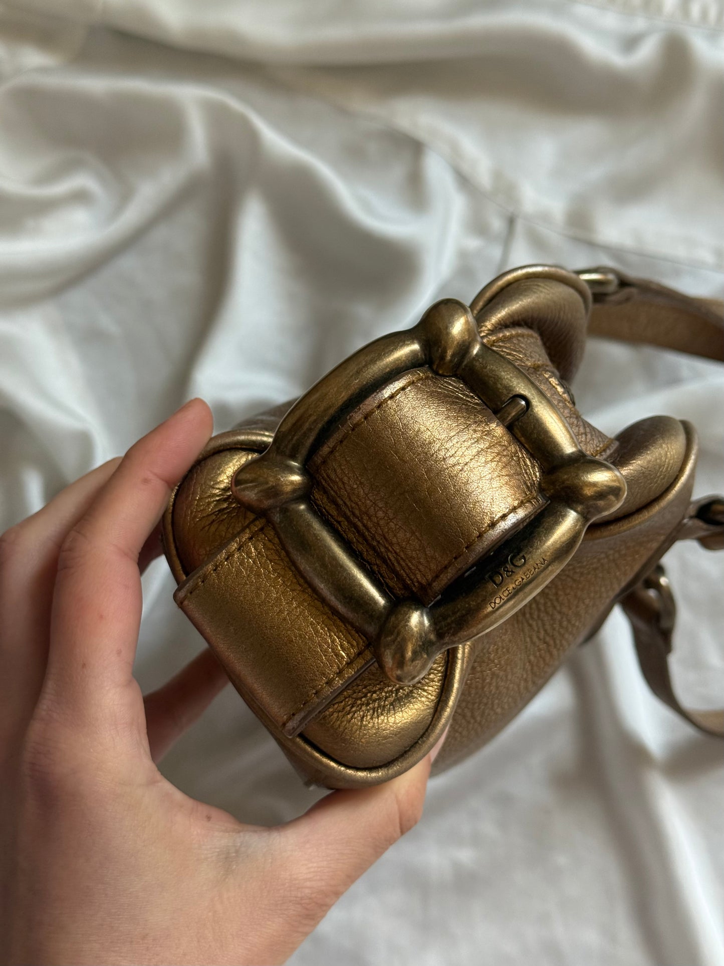 D&G maxi fibbie oro