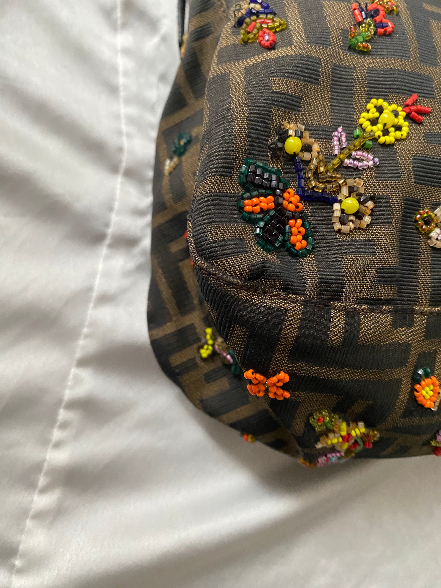 Fendi pumpkin mother with embroidery