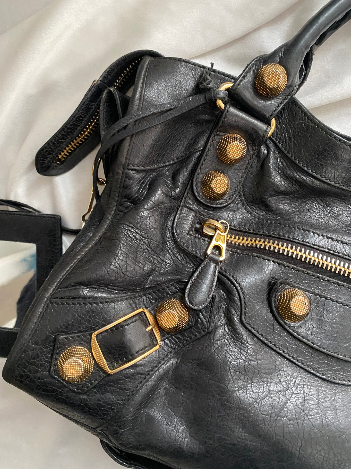 Balenciaga city anthracite giant hw gold