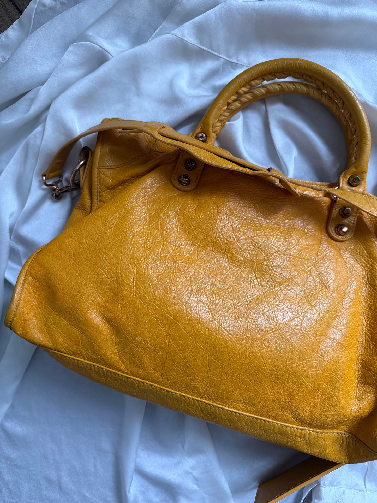 Balenciaga city giant rose gold hw mangue f/w 2012