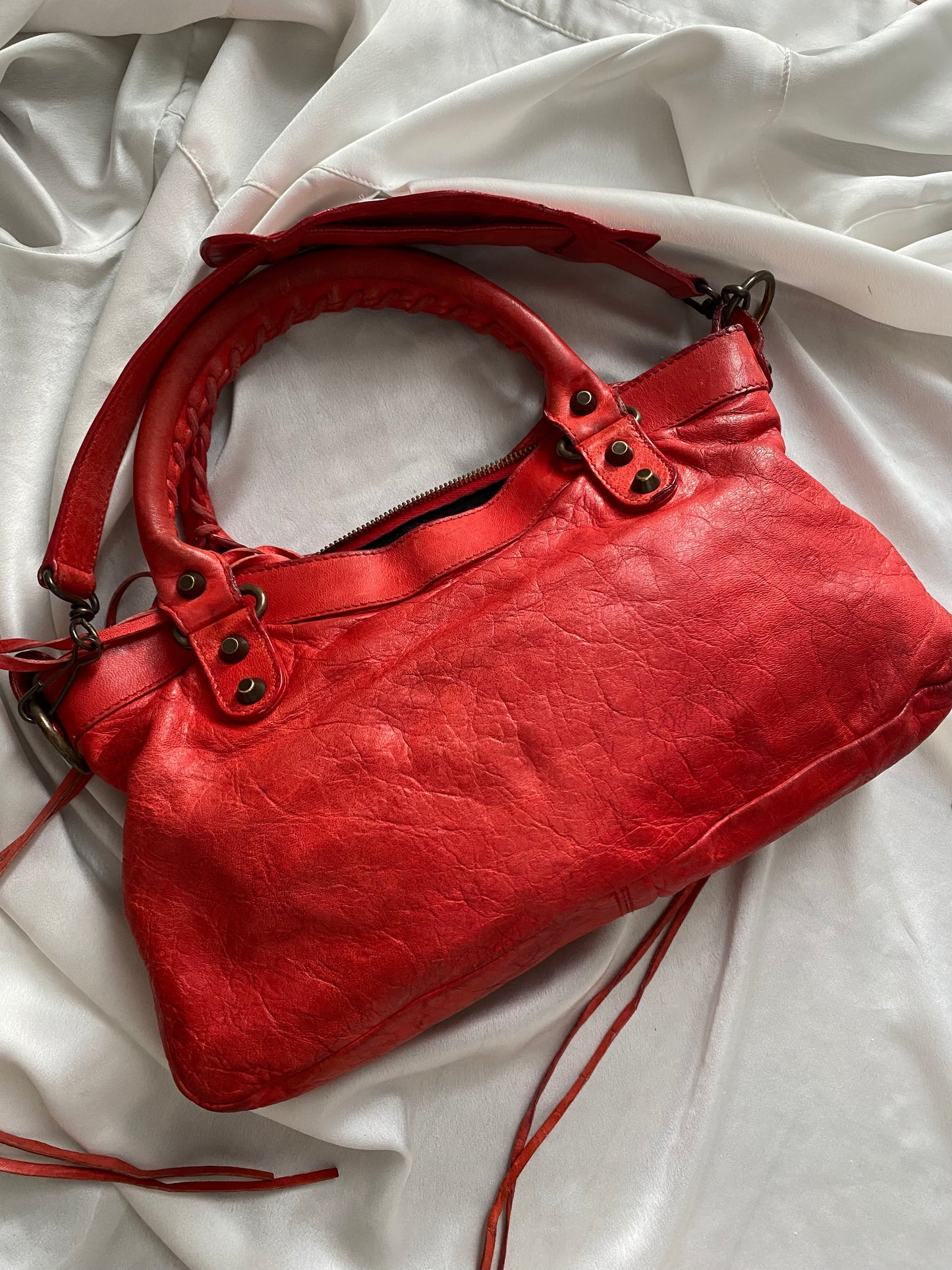 Balenciaga first cherry red