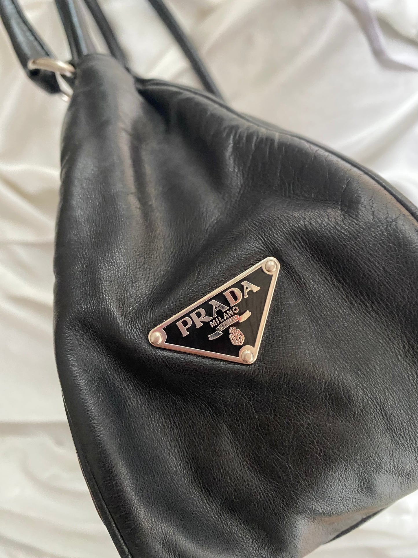 Prada Moon black leather