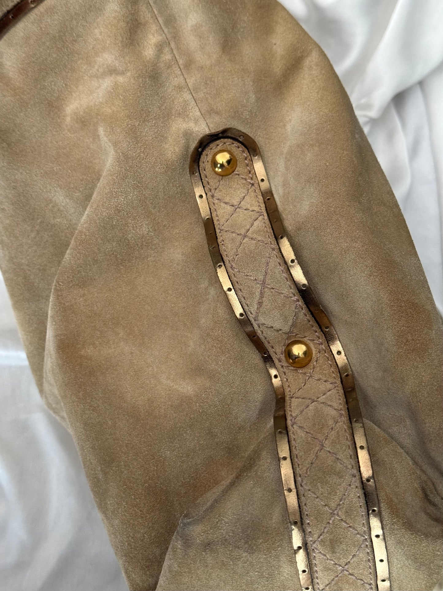 Gucci Irina tote in camoscio beige
