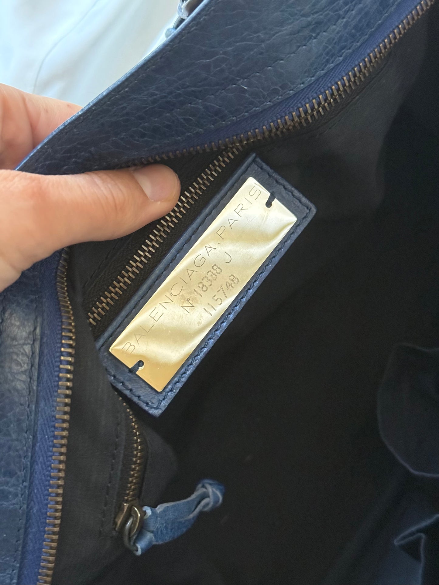 Balenciaga city classic hw bleu mineral s/s 2013