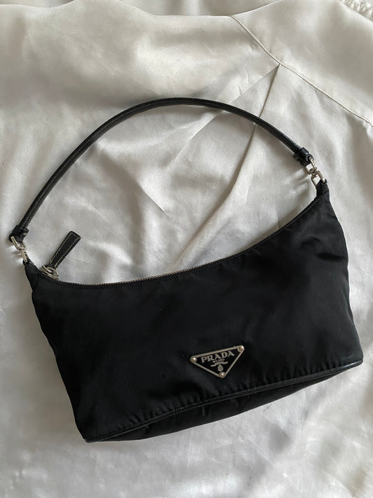 Prada spalla nylon e pelle