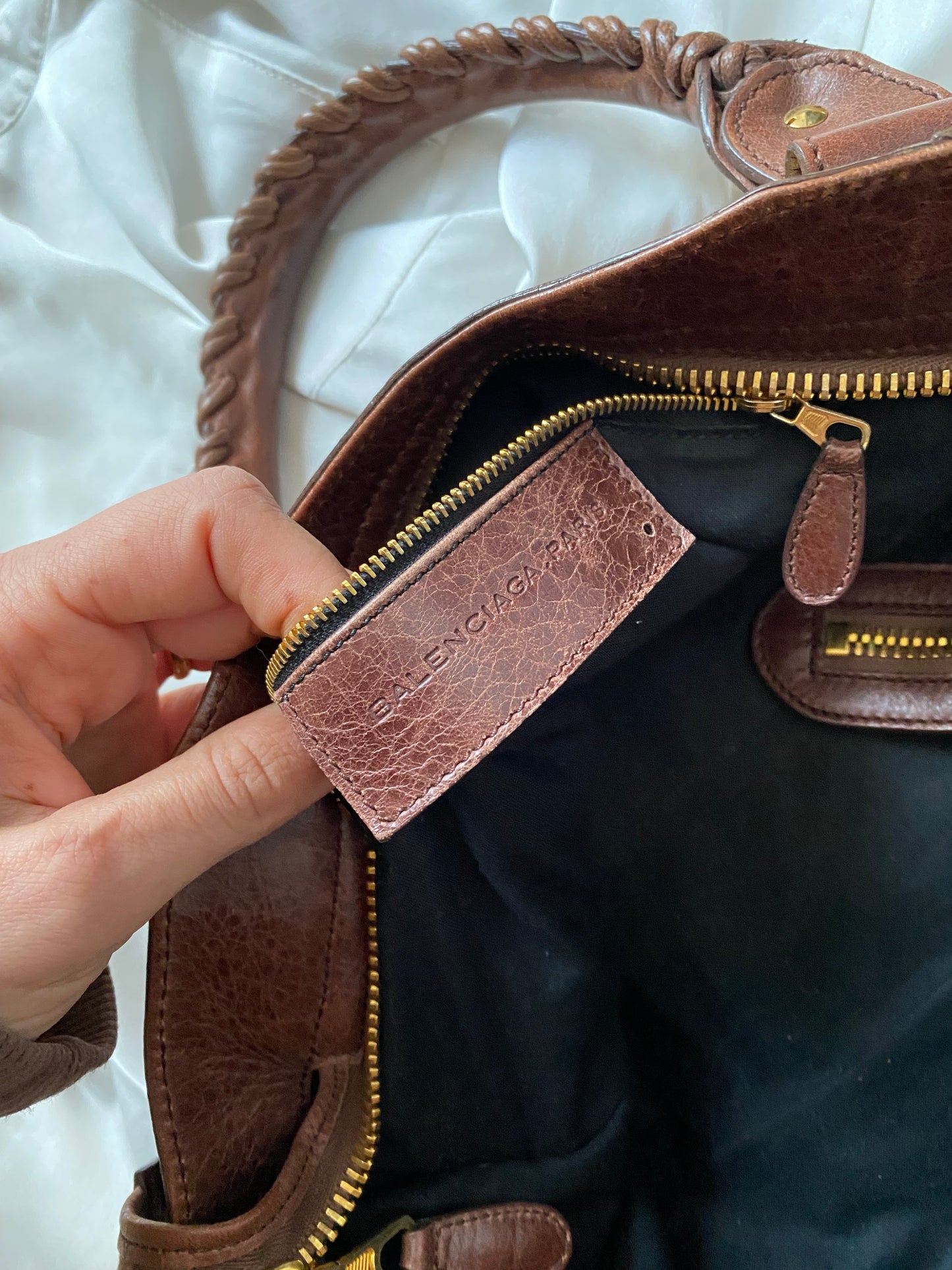 Balenciaga city chataigne giant hw gold