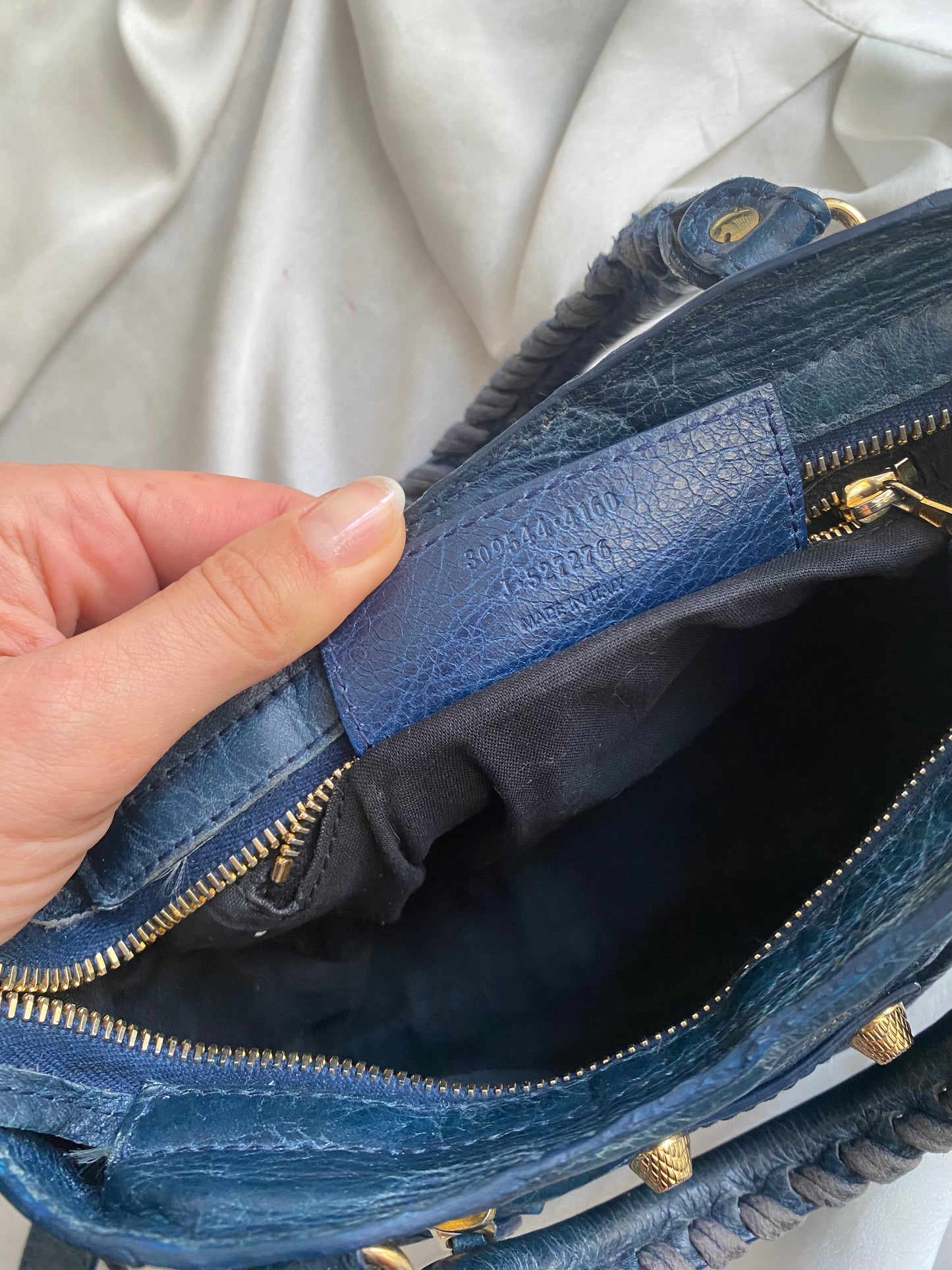 Balenciaga mini city bleu mineral s/s 2013