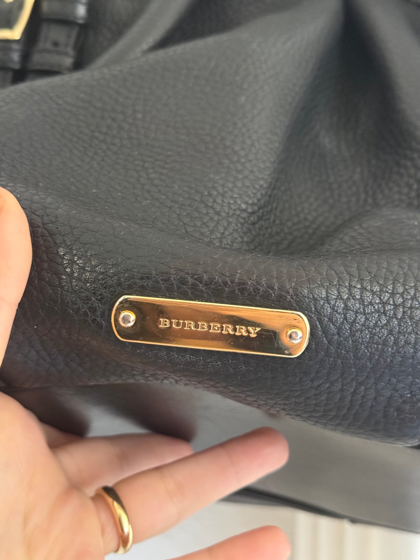 Burberry Bridle Whipstitch black