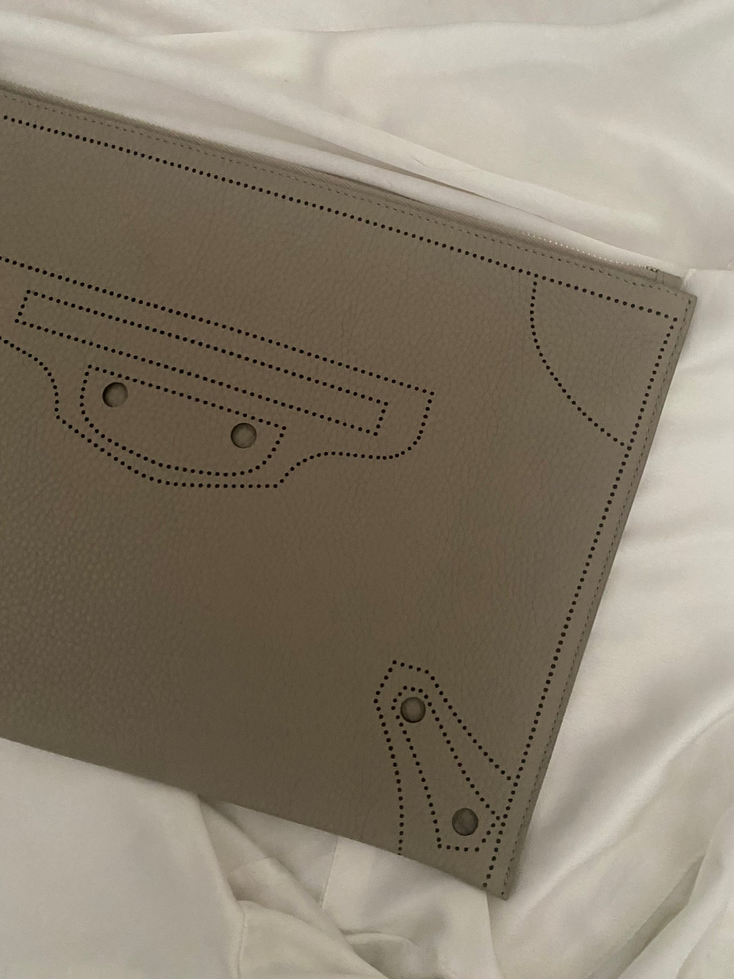 Balenciaga City blackout clutch bag