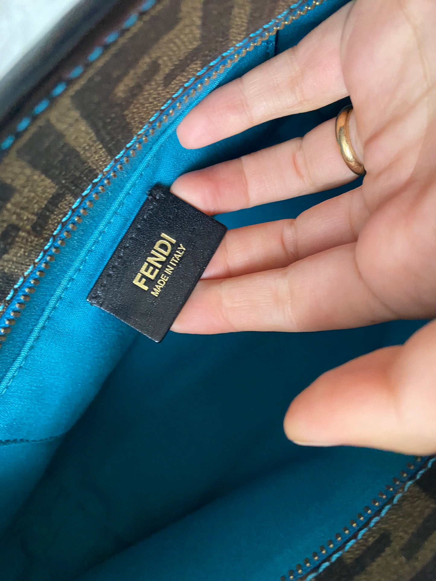 Fendi Fortune limited edition pumpkin mini tote