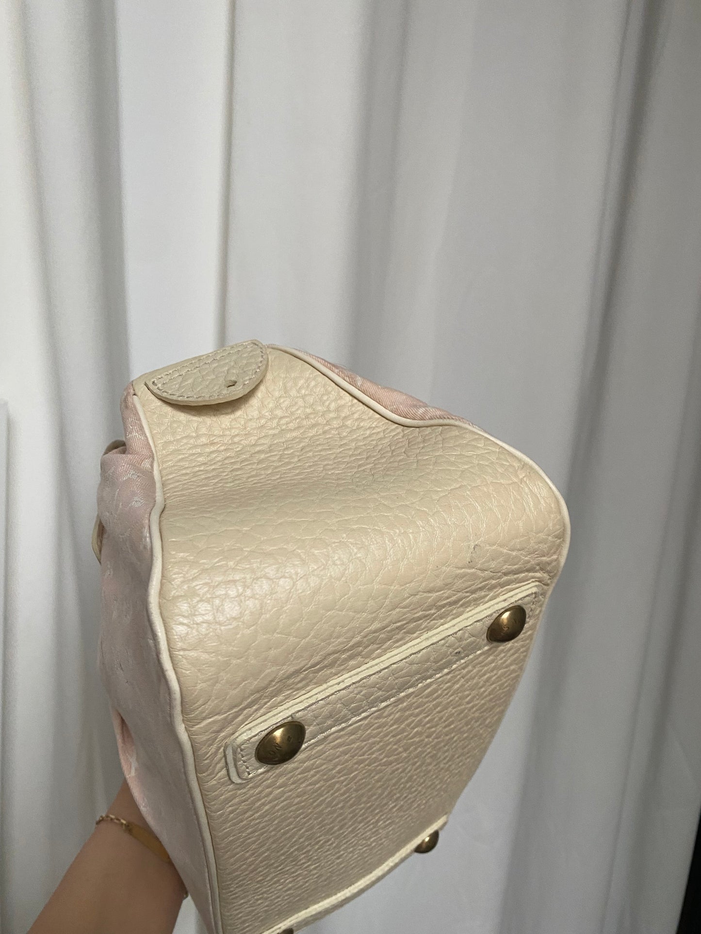 Louis Vuitton Mini Lin Trapeze PM pink denim